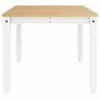 Mesa de comedor Corona madera maciza pino blanco 180x90x75 cm de vidaXL, Mesas de cocina y de comedor - Ref: Foro24-4005722, ...