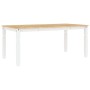 Mesa de comedor Corona madera maciza pino blanco 180x90x75 cm