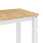 Mesa de comedor Corona madera maciza pino blanco 180x90x75 cm