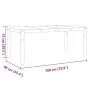 Mesa de comedor Corona madera maciza pino blanco 180x90x75 cm de vidaXL, Mesas de cocina y de comedor - Ref: Foro24-4005722, ...
