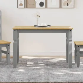 Corona Esstisch aus massivem grauem Kiefernholz 112x60x75 cm von vidaXL, Küchen- und Esstische - Ref: Foro24-4005715, Preis: ...