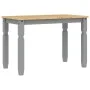 Corona Esstisch aus massivem grauem Kiefernholz 112x60x75 cm von vidaXL, Küchen- und Esstische - Ref: Foro24-4005715, Preis: ...