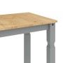 Mesa de comedor Corona madera maciza de pino gris 112x60x75 cm