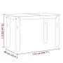 Corona Esstisch aus massivem grauem Kiefernholz 112x60x75 cm von vidaXL, Küchen- und Esstische - Ref: Foro24-4005715, Preis: ...