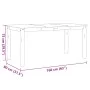 Corona Esstisch aus massivem Kiefernholz 160x80x75 cm von vidaXL, Küchen- und Esstische - Ref: Foro24-4005717, Preis: 192,01 ...