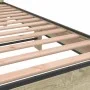 Bettgestell aus Sonoma-Eiche-Metallwerkstoff, 140 x 200 cm von vidaXL, Betten und Lattenroste - Ref: Foro24-3280148, Preis: 1...