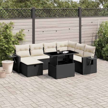 8-piece garden sofa set and black synthetic rattan cushions by vidaXL, Garden sets - Ref: Foro24-3274996, Price: 493,11 €, Di...
