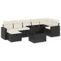8-teiliges Gartensofa-Set und schwarze synthetische Rattankissen von vidaXL, Gartensets - Ref: Foro24-3274826, Preis: 512,76 ...