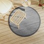 Alfombra de exterior PP gris Ø120 cm de vidaXL, Protectores para exterior - Ref: Foro24-368482, Precio: 28,12 €, Descuento: %