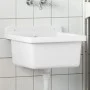 Fregadero lavabo de pared resina blanco 40x40x24 cm de vidaXL, Fregaderos - Ref: Foro24-4002793, Precio: 69,20 €, Descuento: %