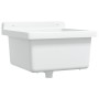 Fregadero lavabo de pared resina blanco 40x40x24 cm