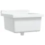 Fregadero lavabo de pared resina blanco 40x40x24 cm de vidaXL, Fregaderos - Ref: Foro24-4002793, Precio: 69,20 €, Descuento: %