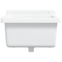 Fregadero lavabo de pared resina blanco 40x40x24 cm