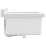 Fregadero lavabo de pared resina blanco 40x40x24 cm