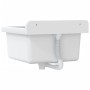 Fregadero lavabo de pared resina blanco 40x40x24 cm