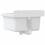 Fregadero lavabo de pared resina blanco 40x40x24 cm de vidaXL, Fregaderos - Ref: Foro24-4002793, Precio: 69,20 €, Descuento: %