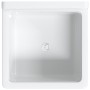 Fregadero lavabo de pared resina blanco 40x40x24 cm