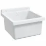 Fregadero lavabo de pared resina blanco 40x40x24 cm de vidaXL, Fregaderos - Ref: Foro24-4002793, Precio: 69,20 €, Descuento: %