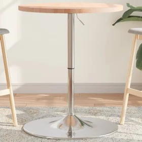 Solid beech wood high table Ø60x90.5 cm by vidaXL, Kitchen and dining tables - Ref: Foro24-3270629, Price: 106,84 €, Discount: %
