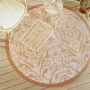 Alfombra de exterior PP naranja y blanco Ø160 cm de vidaXL, Protectores para exterior - Ref: Foro24-368507, Precio: 36,52 €, ...