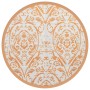 Orange-weißer PP-Außenteppich Ø160 cm von vidaXL, Outdoor-Protektoren - Ref: Foro24-368507, Preis: 37,40 €, Rabatt: %