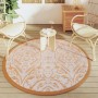 Alfombra de exterior PP naranja y blanco Ø160 cm de vidaXL, Protectores para exterior - Ref: Foro24-368507, Precio: 37,40 €, ...