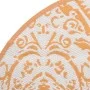 Orange-weißer PP-Außenteppich Ø160 cm von vidaXL, Outdoor-Protektoren - Ref: Foro24-368507, Preis: 36,52 €, Rabatt: %