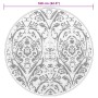 Alfombra de exterior PP naranja y blanco Ø160 cm de vidaXL, Protectores para exterior - Ref: Foro24-368507, Precio: 37,40 €, ...