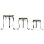 Soportes para plantas 3 uds cerámica terracota y blanco de vidaXL, Soportes para macetas - Ref: Foro24-4003397, Precio: 84,11...