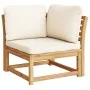 4-piece garden furniture set with solid acacia wood cushions by vidaXL, Modular outdoor sofas - Ref: Foro24-3214284, Price: 3...