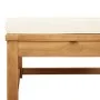 4-teiliges Gartenmöbel-Set mit Kissen aus massivem Akazienholz von vidaXL, Modulare Sofas für den Außenbereich - Ref: Foro24-...