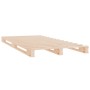 Estructura de cama sin colchón madera maciza de pino 90x200 cm
