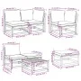 7-piece garden furniture set with solid acacia wood cushions by vidaXL, Modular outdoor sofas - Ref: Foro24-3214322, Price: 7...
