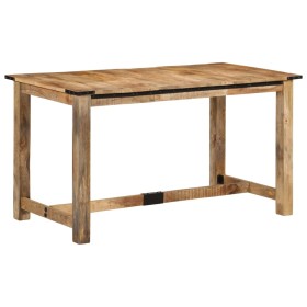 Mesa de comedor madera maciza de mango 140x70x75 cm