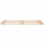 Estructura de cama sin colchón madera maciza de pino 90x200 cm