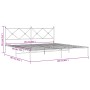 Bettgestell mit schwarzem Metallkopfteil 200x200 cm von vidaXL, Betten und Lattenroste - Ref: Foro24-376509, Preis: 127,12 €,...