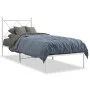 Estructura de cama de metal con cabecero blanco 80x200 cm de vidaXL, Camas y somieres - Ref: Foro24-376542, Precio: 59,73 €, ...