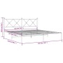 Metallbettgestell mit weißem Kopfteil 183x213 cm von vidaXL, Betten und Lattenroste - Ref: Foro24-376556, Preis: 105,40 €, Ra...