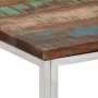 Mesa de centro acero inoxidable y madera reciclada plateado de vidaXL, Mesas de centro - Ref: Foro24-349960, Precio: 114,20 €...
