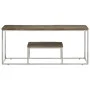 Mesa de centro acero inoxidable y madera reciclada plateado de vidaXL, Mesas de centro - Ref: Foro24-350024, Precio: 84,69 €,...
