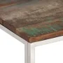 Mesa de centro acero inoxidable y madera reciclada plateado de vidaXL, Mesas de centro - Ref: Foro24-350024, Precio: 84,69 €,...