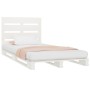 Estructura de cama sin colchón madera de pino blanca 90x200 cm
