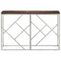 Konsolentisch aus Edelstahl, Massivholz, silberfarben von vidaXL, Seitentische - Ref: Foro24-349997, Preis: 92,07 €, Rabatt: %