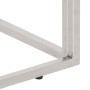 Mesa consola acero inoxidable madera maciza traviesa plateado de vidaXL, Mesas auxiliares - Ref: Foro24-349997, Precio: 93,07...
