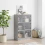 Aparador alto con puertas madera gris hormigón 68x37x109 cm de vidaXL, Aparadores - Ref: Foro24-3295853, Precio: 111,74 €, De...