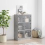 Hohes Sideboard mit betongrauen Holztüren 68x37x109 cm von vidaXL, Sideboards - Ref: Foro24-3295853, Preis: 113,14 €, Rabatt: %