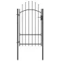Puerta de jardín de acero negro 1x2,2 m de vidaXL, Puertas de jardín - Ref: Foro24-146320, Precio: 173,89 €, Descuento: %