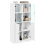 Hohes Sideboard mit weißen Holzwerkstofftüren, 68 x 37 x 142 cm von vidaXL, Sideboards - Ref: Foro24-3295864, Preis: 120,46 €...