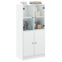 Hohes Sideboard mit weißen Holzwerkstofftüren, 68 x 37 x 142 cm von vidaXL, Sideboards - Ref: Foro24-3295864, Preis: 120,46 €...