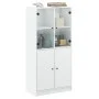 Tall sideboard with white engineered wood doors 68x37x142 cm by vidaXL, Sideboards - Ref: Foro24-3295864, Price: 119,23 €, Di...